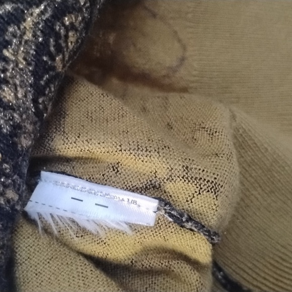 Lauren Ralph Lauren Gold Paisley Dressy Classic Elegance Woman's Sweater Top - Picture 11 of 13